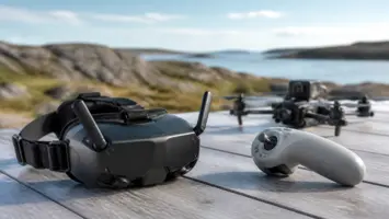 DJI Goggles guide illustrert som fpv-drönare hos Drönarnytt