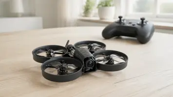 Tinywhoop-guide illustrert som fpv-drönare hos Drönarnytt