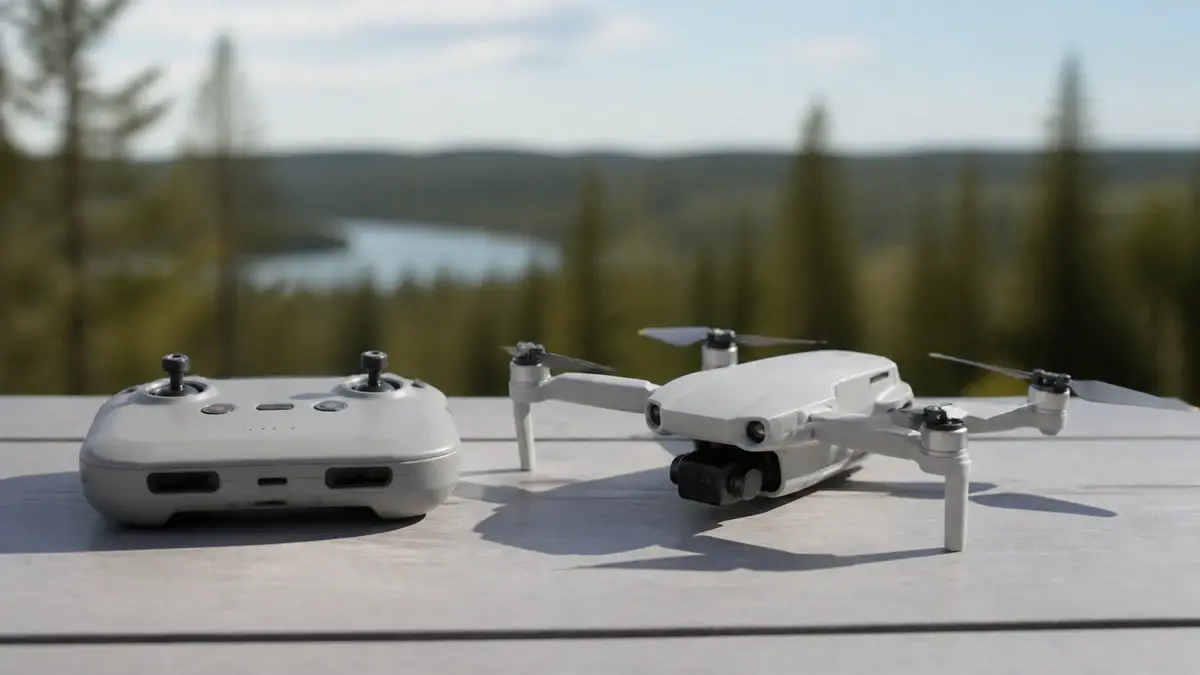 DJI Mini 2 SE test illustrert som hobbydrönare hos Drönarnytt