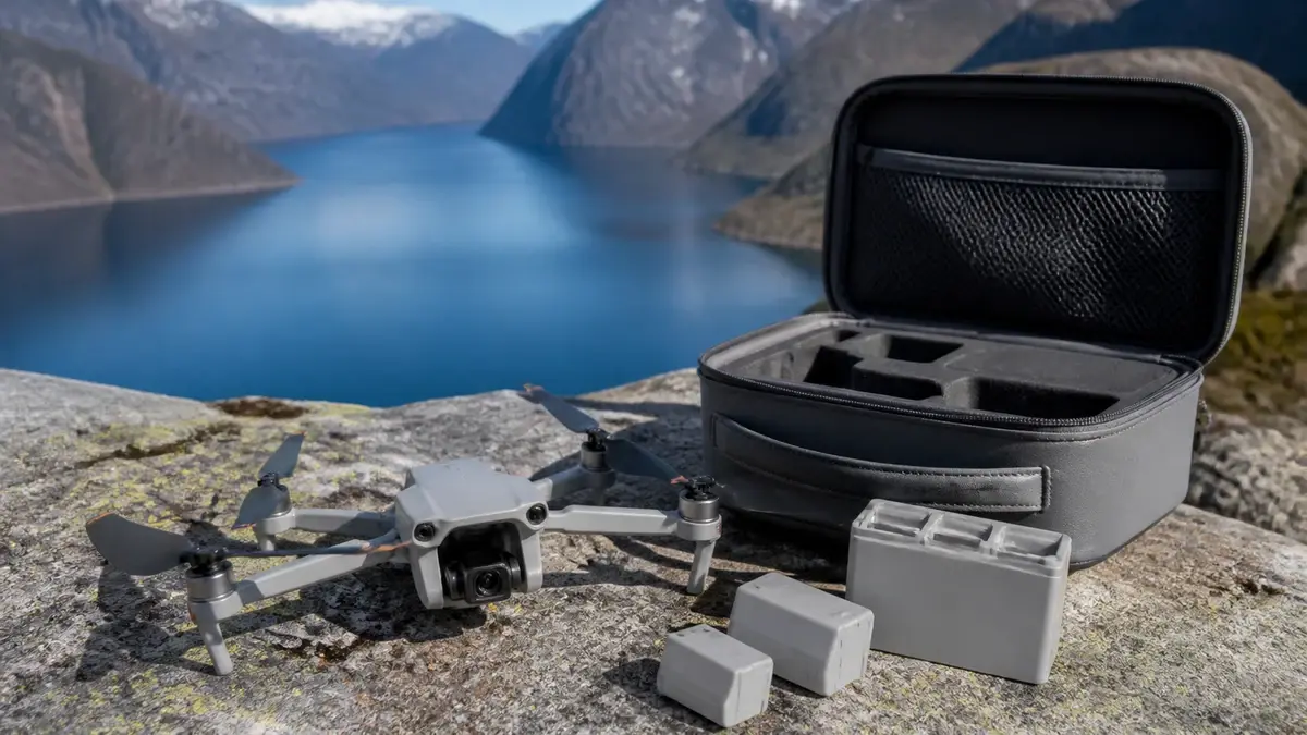 DJI Mini 3 test illustrert som hobbydrönare hos Drönarnytt