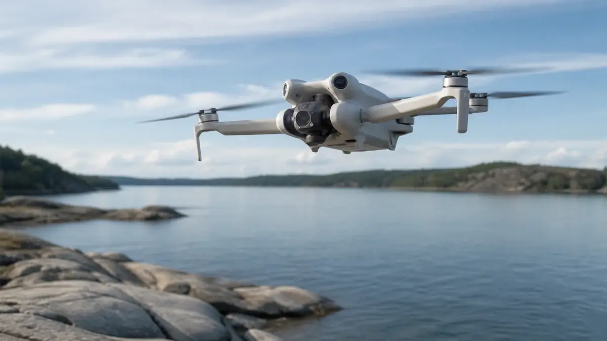 DJI Mini 4 Pro test illustrerad som hobbydrönare hos Drönarnytt