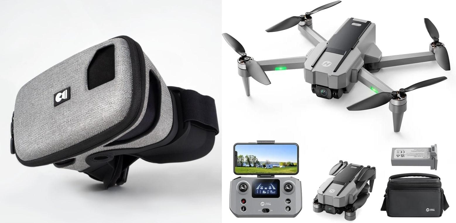 Holy Stone HS440D FPV Bundle med DroneMask 2-glasögon