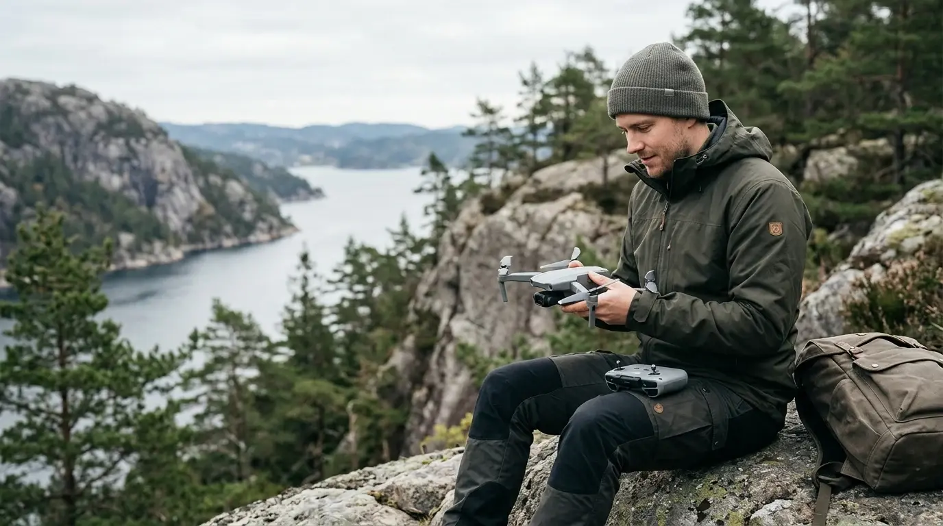 Nybörjarguide drönare illustrerad som guider hos Drönarnytt