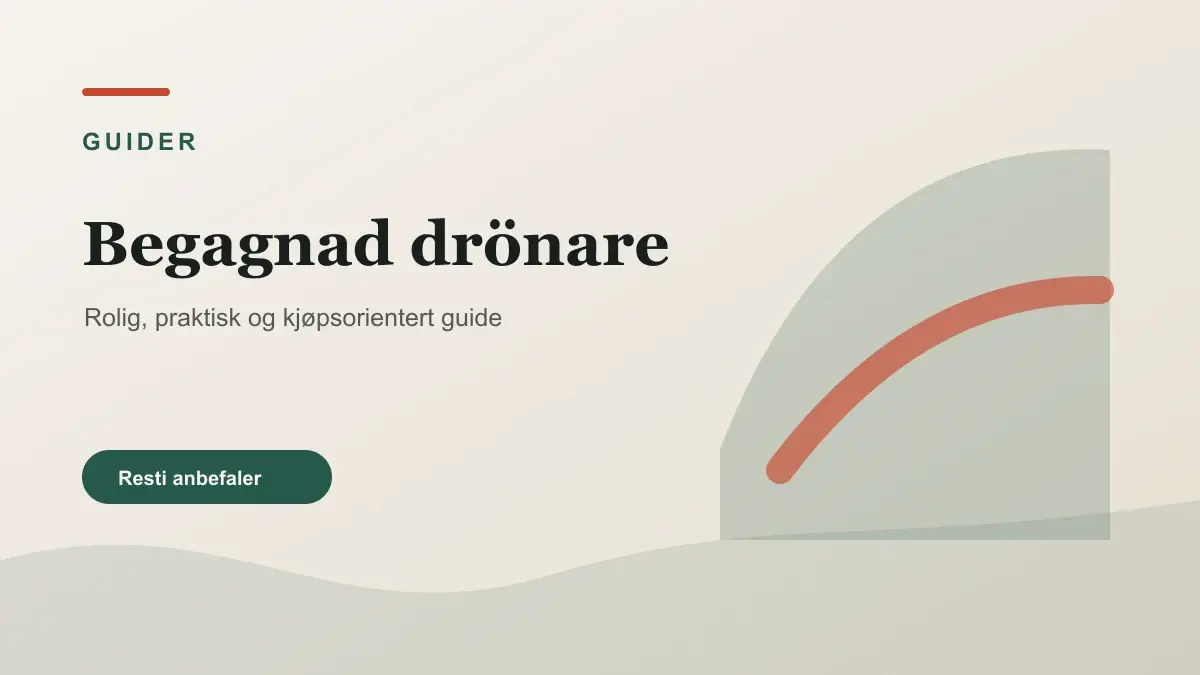Begagnad drönare illustrert som guider hos Drönarnytt