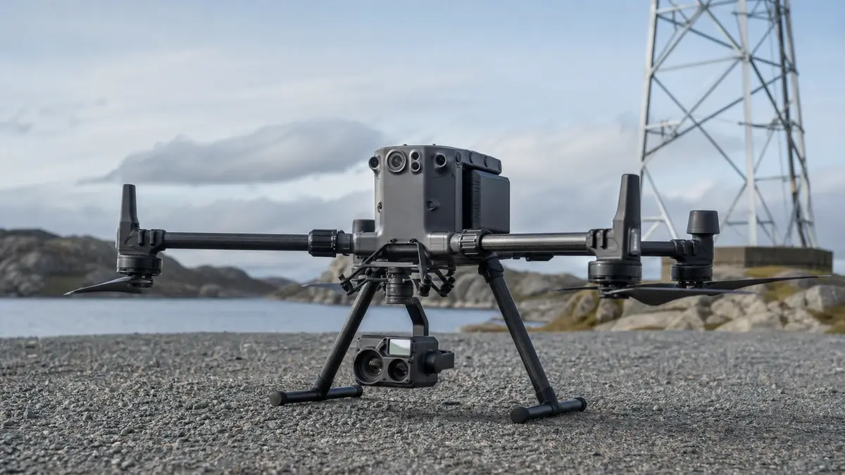 DJI Matrice illustrert som proffsdrönare hos Drönarnytt