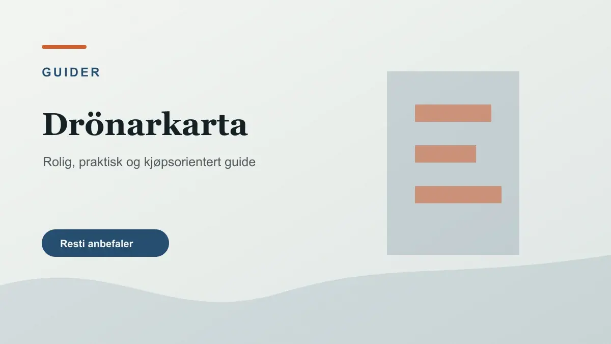 Drönarkarta illustrert som guider hos Drönarnytt