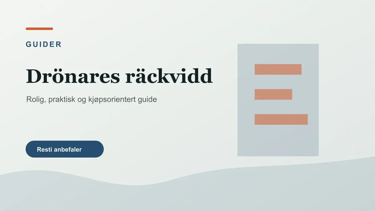 Drönares räckvidd illustrert som guider hos Drönarnytt
