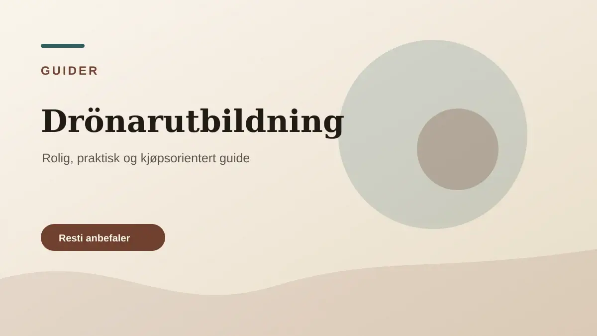 Drönarutbildning illustrerad som guider hos Drönarnytt